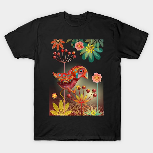 Fantasy Cute Bird T-Shirt by emespixels